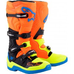 Gants Alpinestars Radar Flight Pour Enfant - Taille XS, Couleurs Orange/bleu/blanc - Respirants, Protection Moto, Vélo, Sports Mécaniques