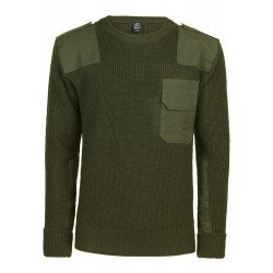 Pull militaire Brandit olive